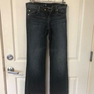 seven for all mankind dojo trouser jeans, size 25